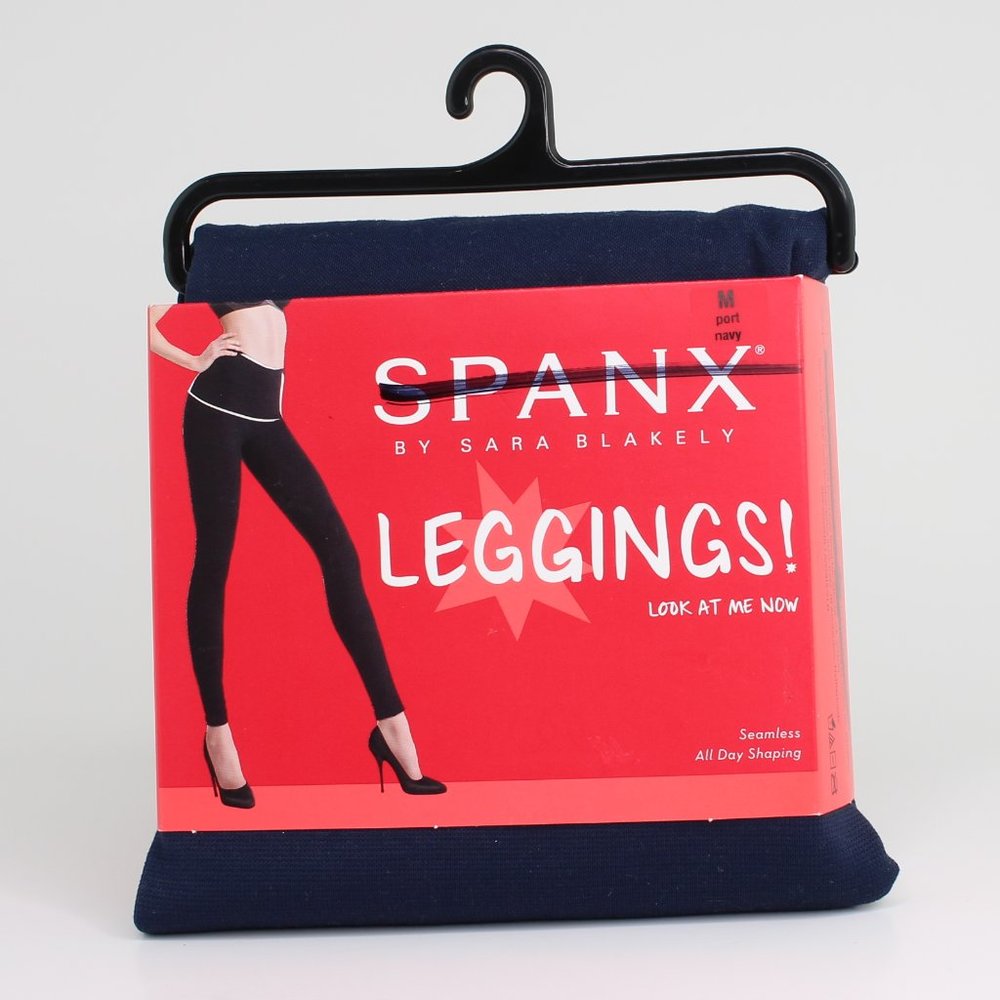 Spanx Women's Look At Me Now Leggings "Port Navy" - Plus size